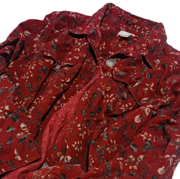 Christopher & Banks Floral Red Jacket - Picture 4 of 4